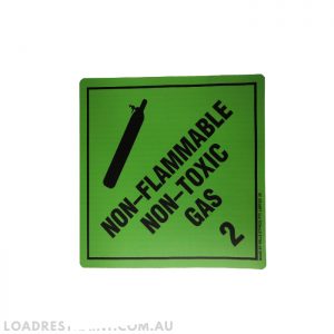 Label - Non Flammable Non Toxic Gas 2 250mm