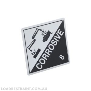 Label - Corrosive 8m - 250mm
