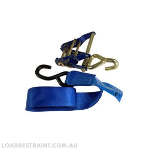 Cradle Tie Down 50mm x 3mtr With Bolt On Hook And S Hook LC 650kg