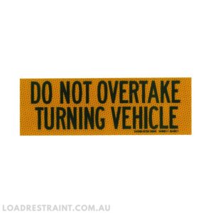 Metal Sign Do Not Overtake Turning Vehicle 300mm x 100mm