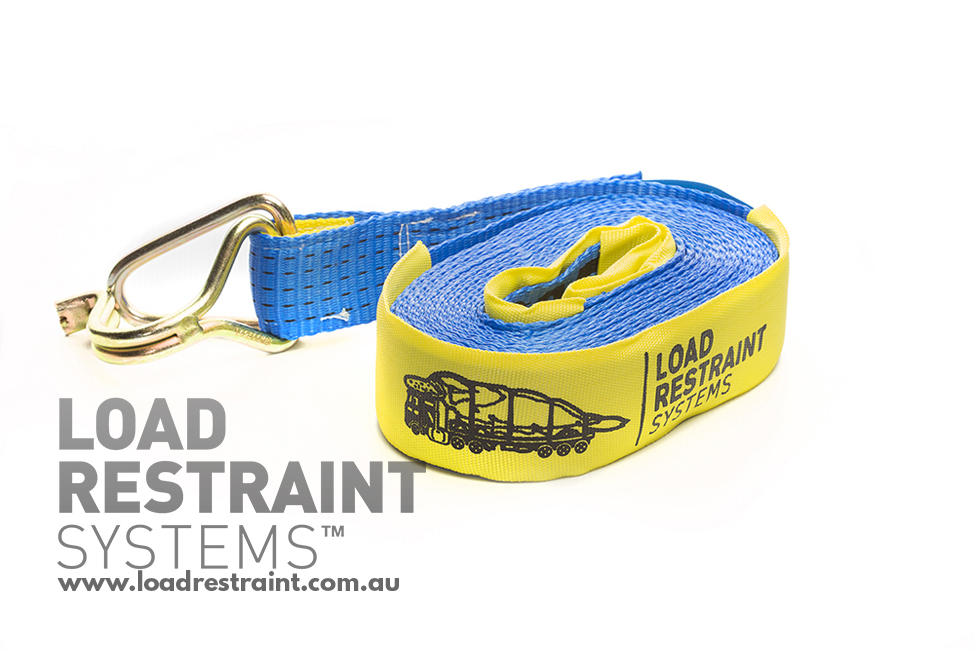 Strap 50mm x 9mtr x LC:2500kg With Hook & Keeper Sealed end